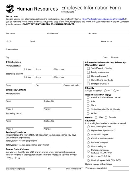 emb downloadable forms|Employee Forms .